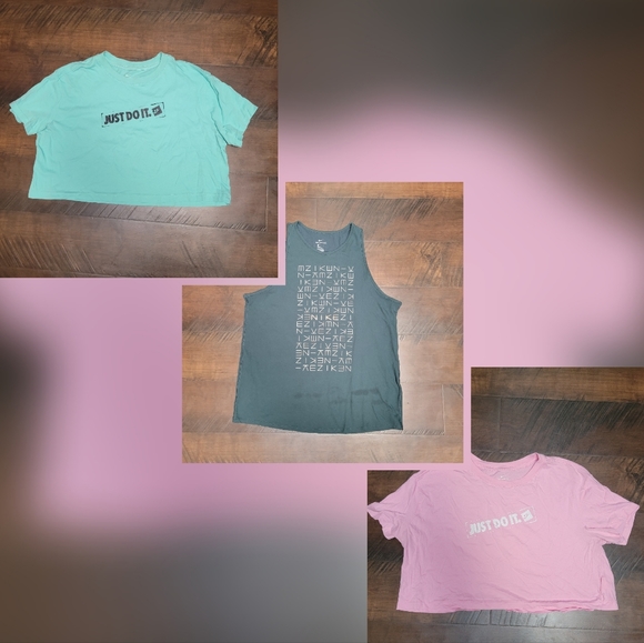 Women's Nike Crop and Tank Top Bundle size L - Picture 1 of 10